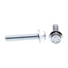Prime-Line Serrated Flange Bolts 3/8in-16 X 2in Zinc Plated Case Hardend Steel 25PK 9091235